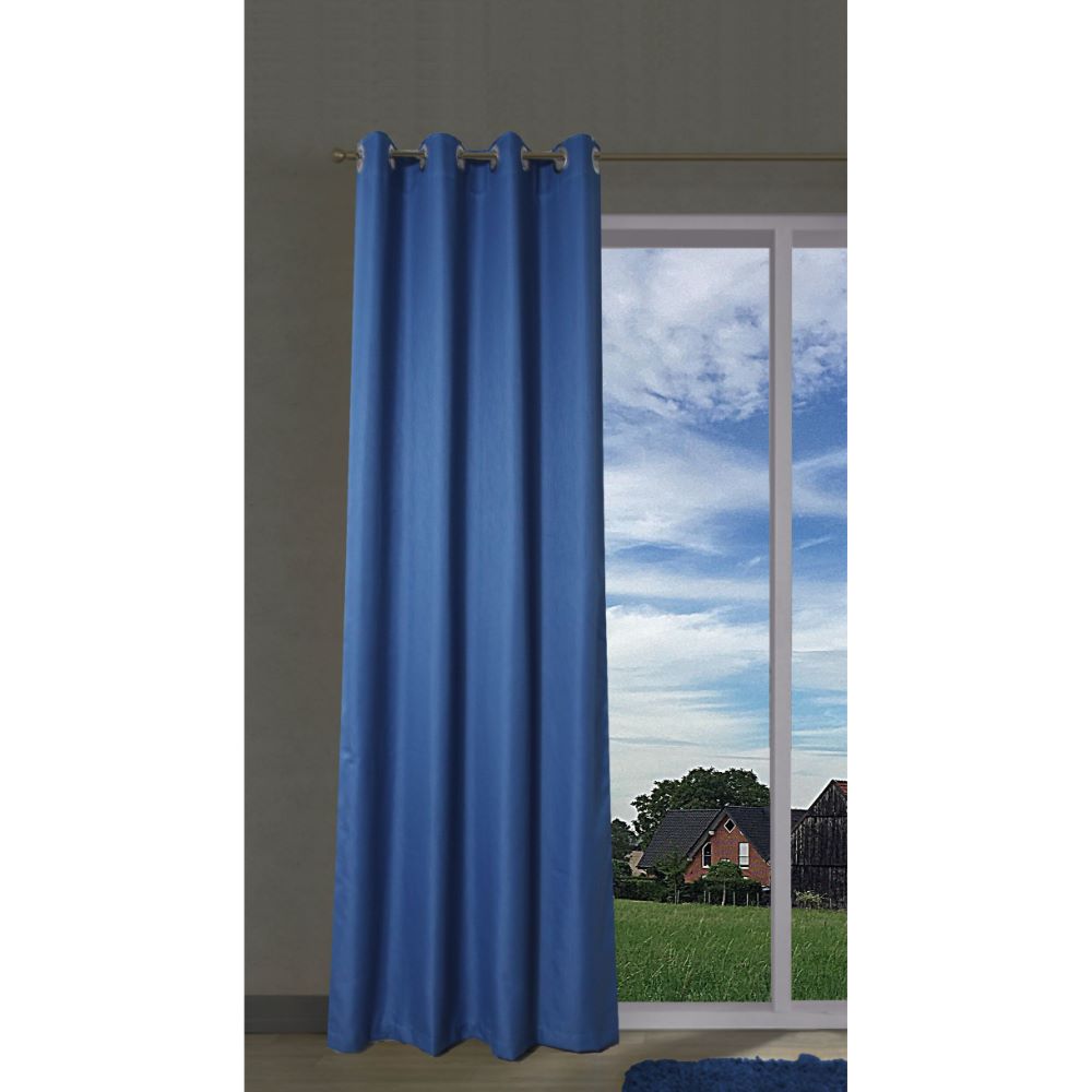 Draperie Corso, poliester, albastru, 145 x 245 cm