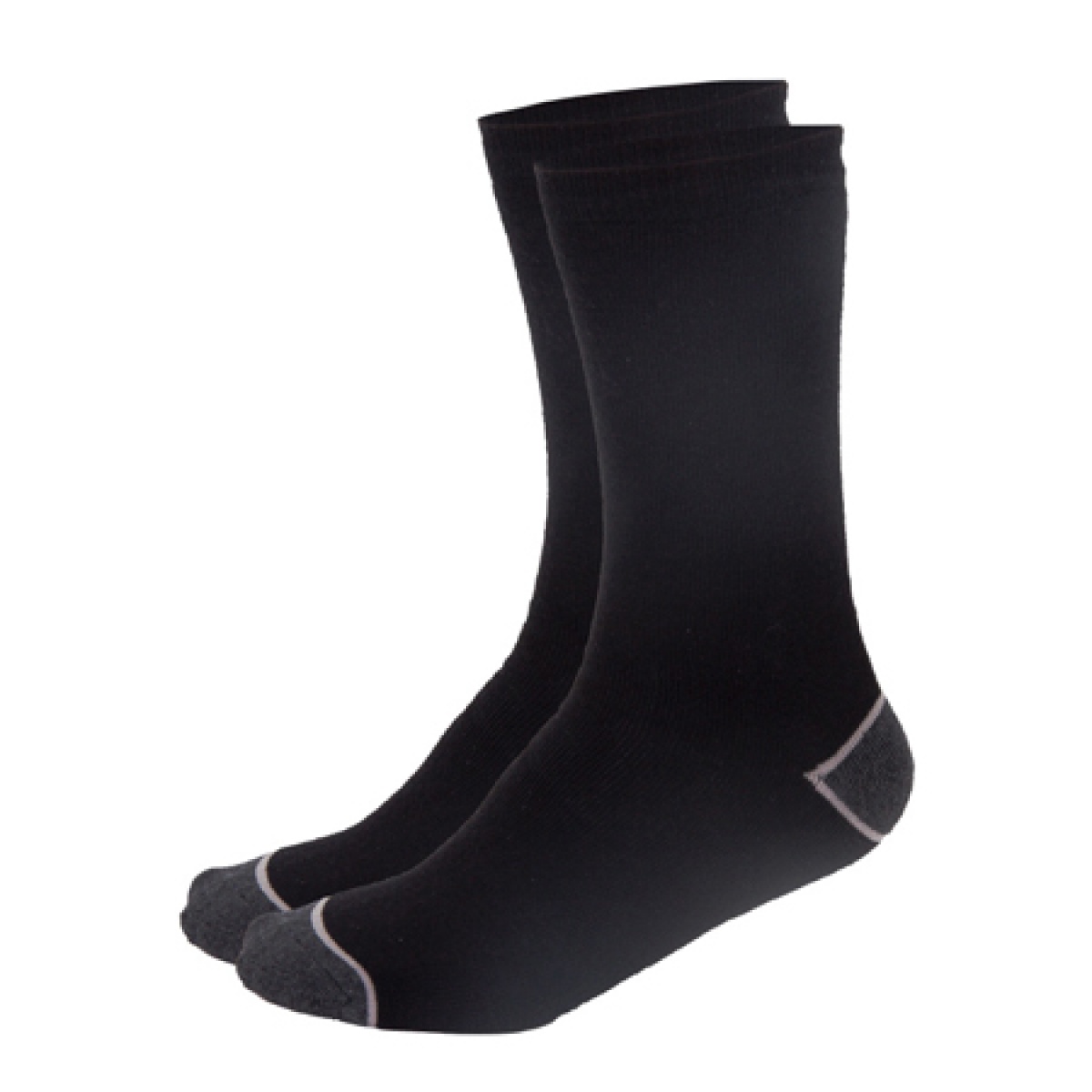 Sosete lucru mediu-groase - (39-42) / negre-gri, 3/set