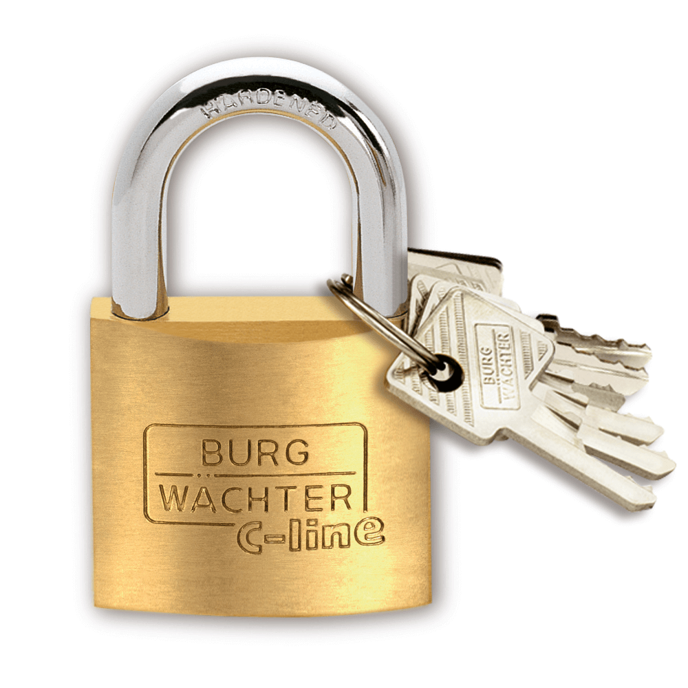 Lacat din alama, Burg Wachter 222 C-Line, l 40mm, 6 chei