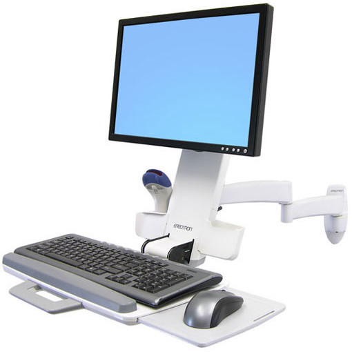 Suport monitor 45-230-216 200 Combo Series, tip brat, alb