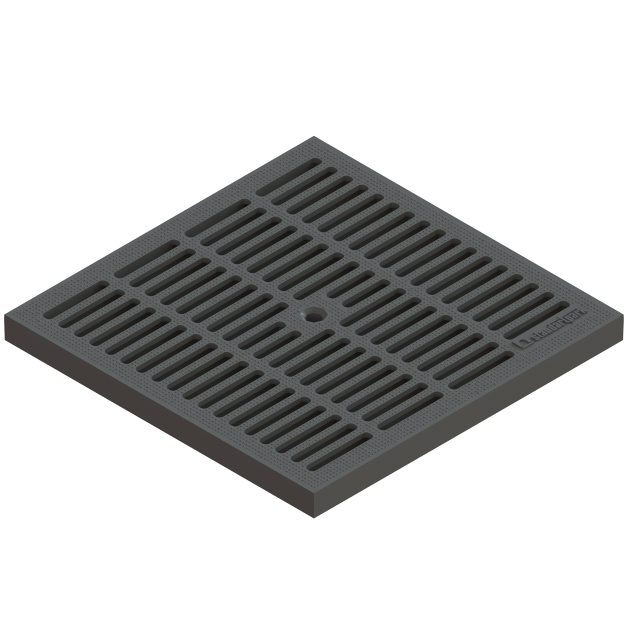 Gratar camin pluvial, polipropilena, clasa A15, 300 x 300 mm, negru