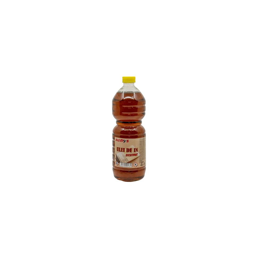 Ulei de in sicativat Rodys, brun roscat, 0,9 l