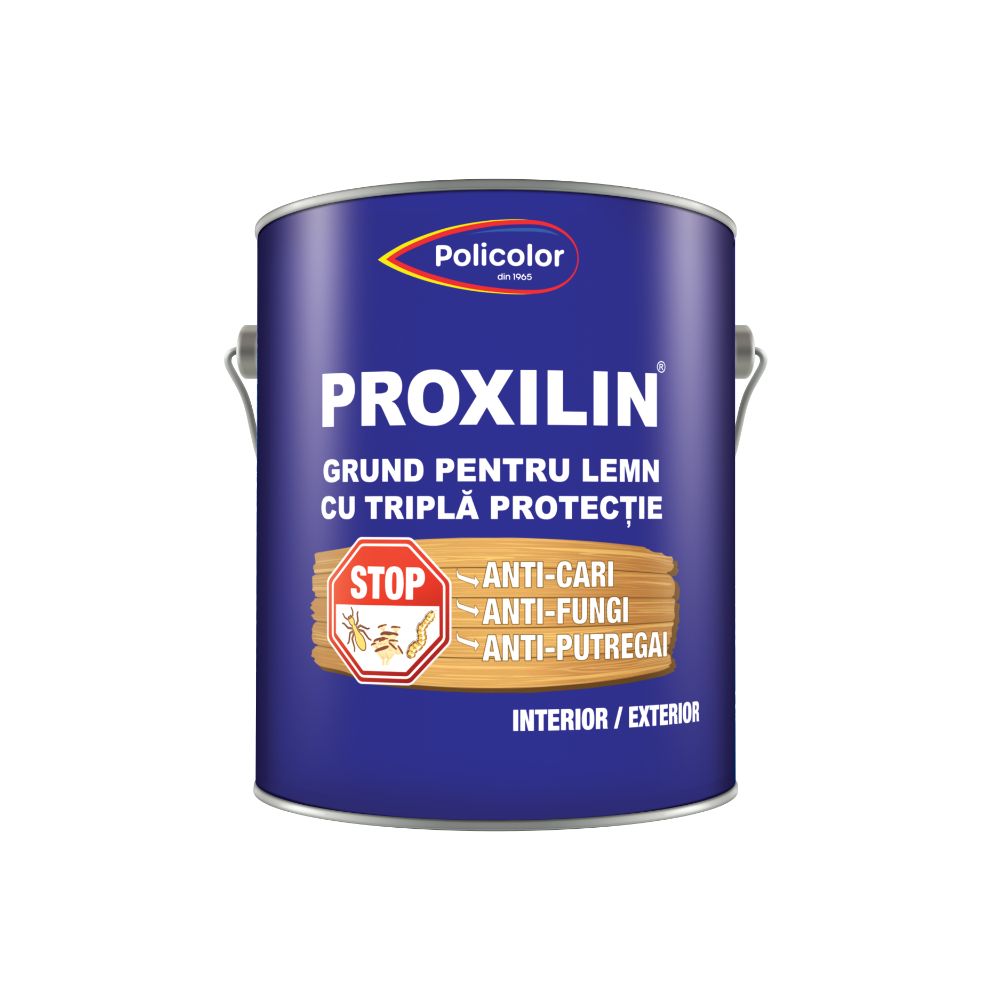 Grund pentru lemn Proxilin, interior/exterior, 4 L