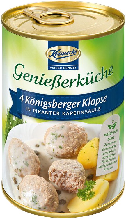 4 chiftele din carne de porc in sos picant de capere, 400g Keunecke