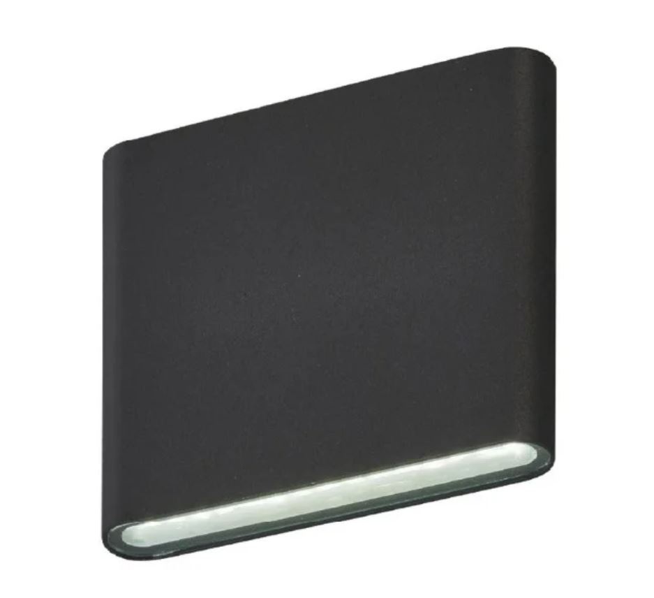 Aplica Exterior Techstar® LED Light C30, Putere 6W, A+, Rezistenta la Apa si Praf, Alb Rece, 6500K, Aluminiu, Negru