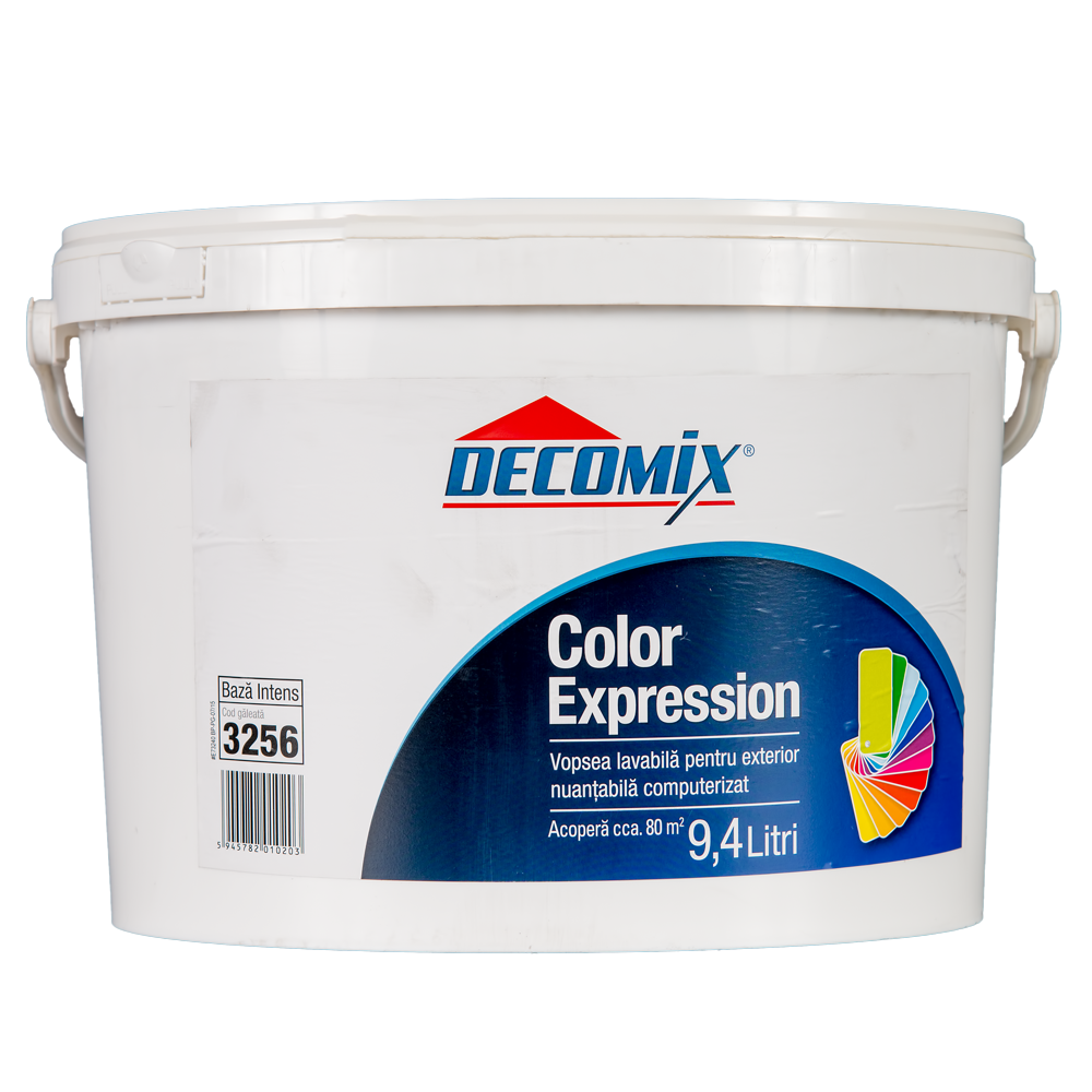 Vopsea lavabila exterior Decomix Color Expression, Baza Intens, 9.4 l