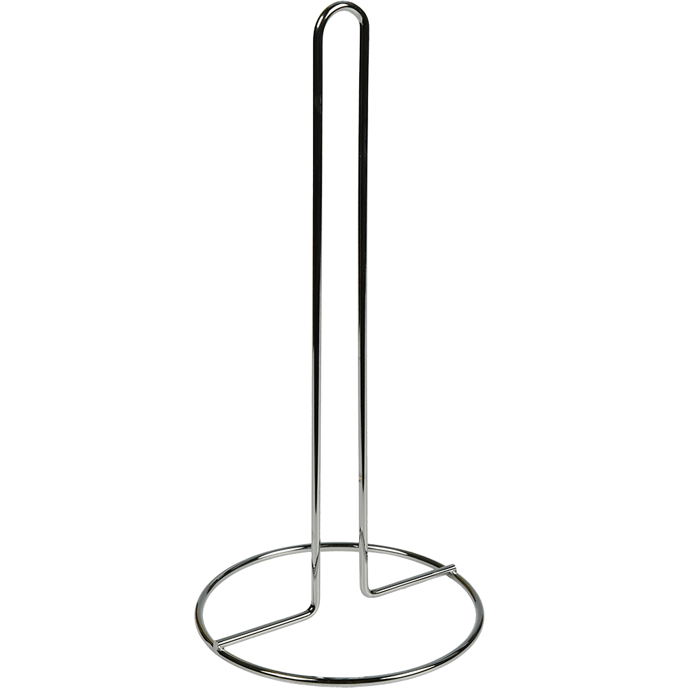 Suport prosop hartie, pentru bucatarie, fier cromat, argintiu, 13 x 13 x 28 cm