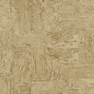 Tapet cu aspect de piatra decorativa in nuante de crem si maro  D445770E