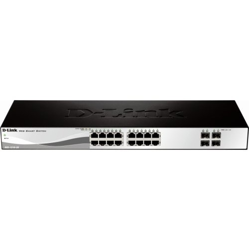 Switch DGS-1210-20, Managed Switch, 16 porturi Gigabit, 4 porturi SFP Gigabit