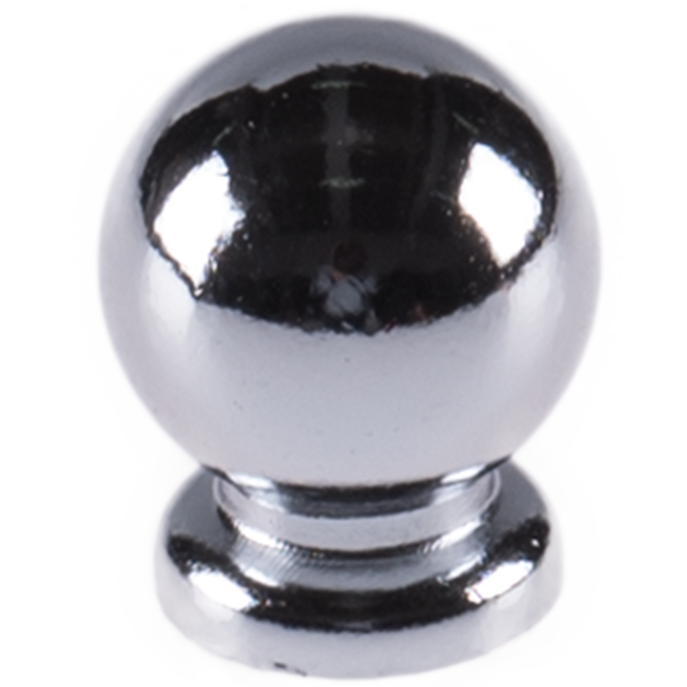 Buton sferic, zamac, 25 mm, crom