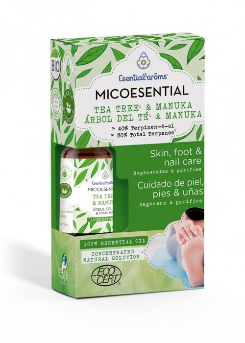Micoesential, ulei esential bio din arbore de ceai si manuka, 10ml, Esentialaroms