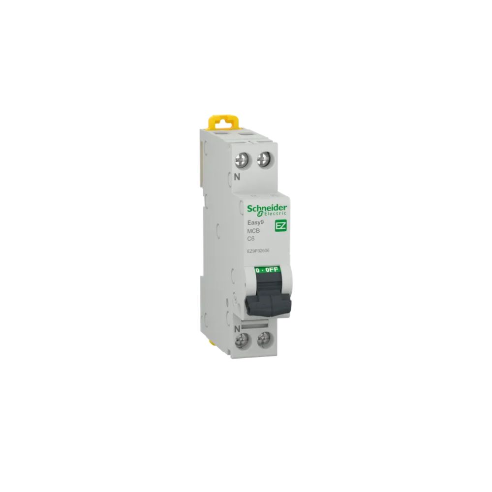 Disjunctor Easy 9  Schneider EZ9P32606, C, 1P+N   6A