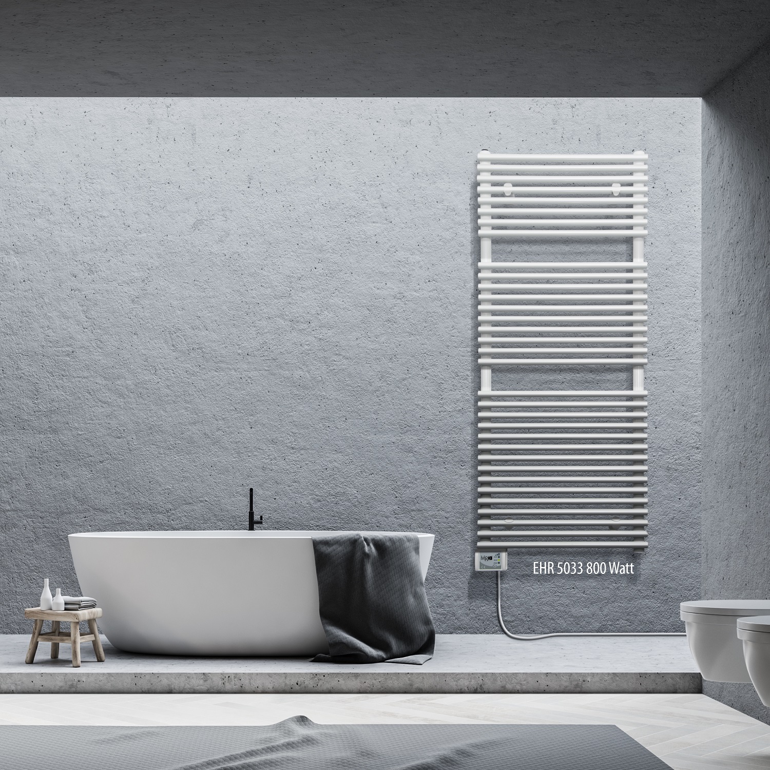 Radiator (calorifer) baie portprosop electric iVigo EHR 5023 600 W 500x1250 mm culoare alb