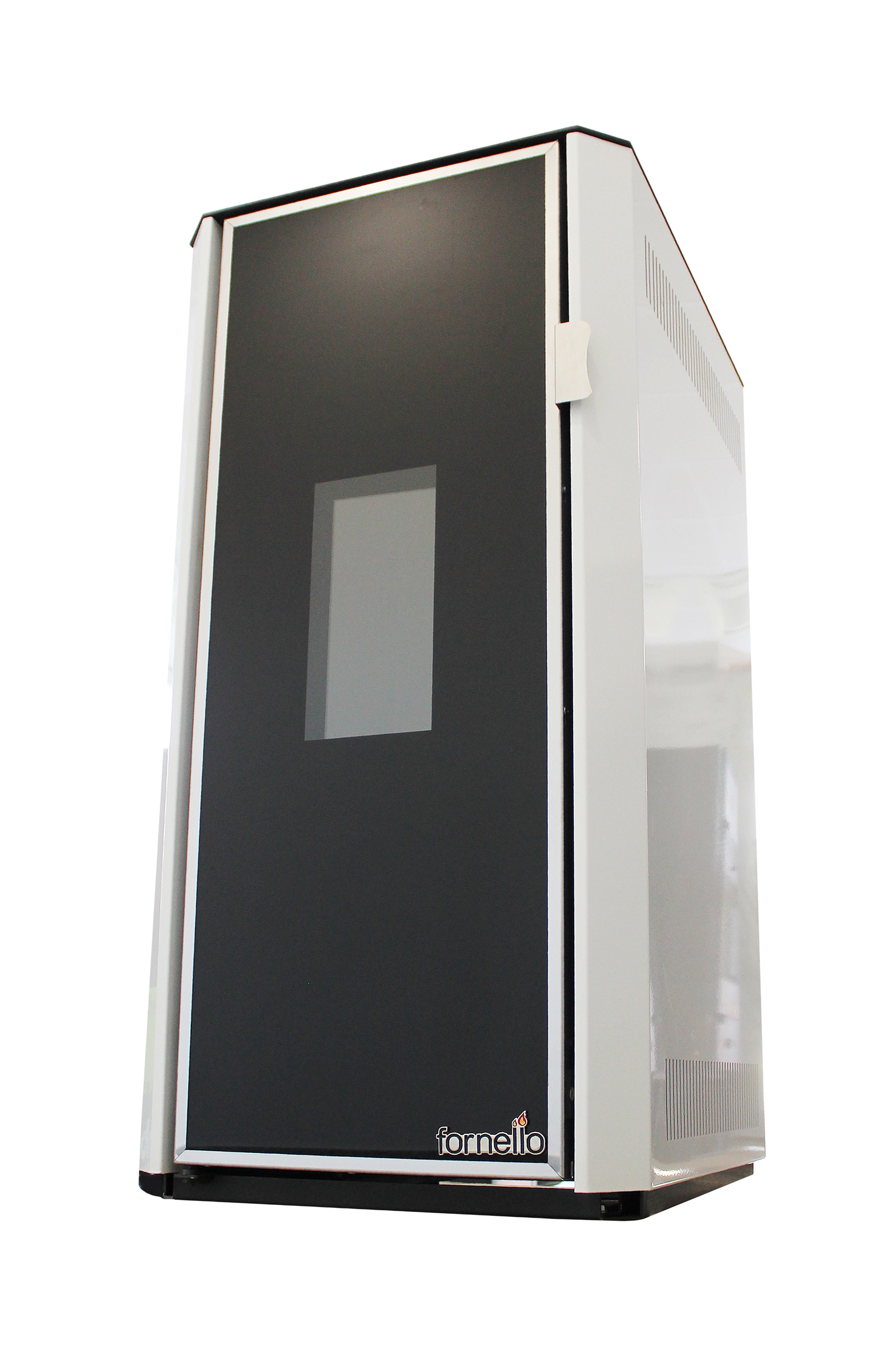 Termosemineu pe peleti Fornello Lidya 25 kW pompa Grundfos vas expasniune telecomanda arzator inox sistem curatare mecanica