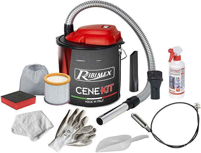 Aspirator pentru cenusa electric Ribimex CENEKIT 1000 W - 18 L cu accesorii incluse