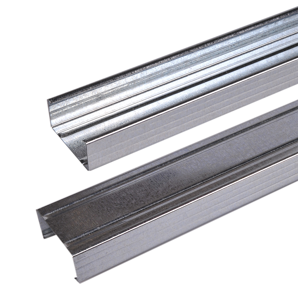 Profil CD FierCTC, tabla zincata, pentru gips-carton, 60 x 3000 x 0,6 mm