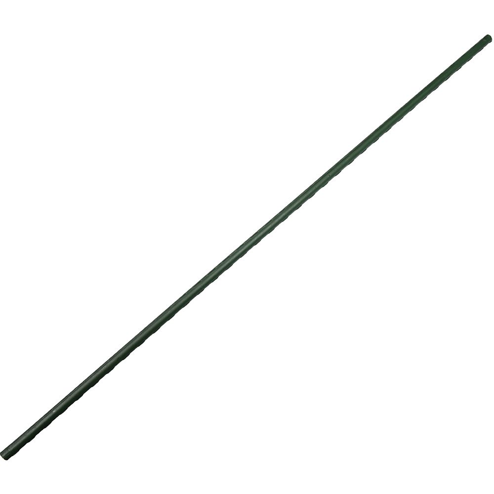 Tutor din otel invelit in plastic verde, 180 cm x 16 mm