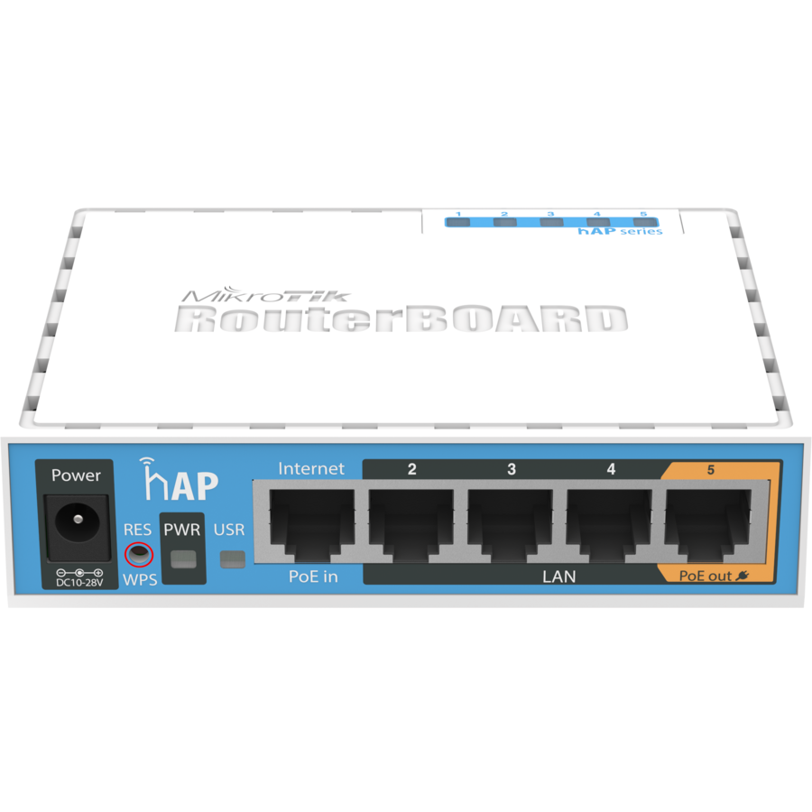 Access point RB951UI-2ND 2.4GHz 5 x RJ-45 Alb/Albastru