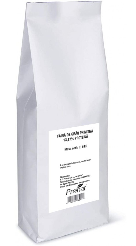 Faina de grau ”Primitiva” 13,17% proteina, 5kg Pronat