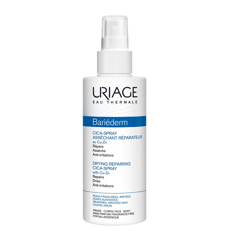 Spray reparator pentru pielea iritata Bariederm Cica, Uriage (Concentratie: Spray de Corp, Gramaj: 100 ml)