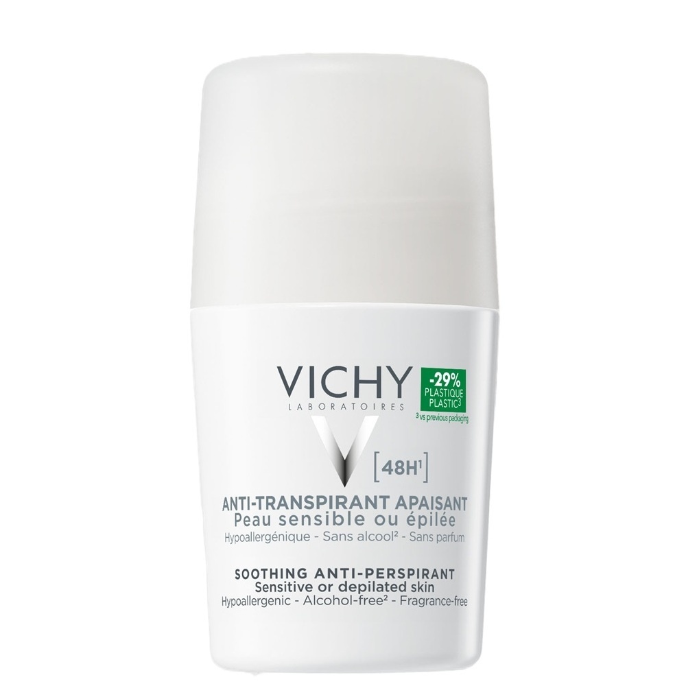 Vichy Deodorant roll-on pentru piele sensibila fara parfum (Concentratie: Roll-On, Gramaj: 50 ml)