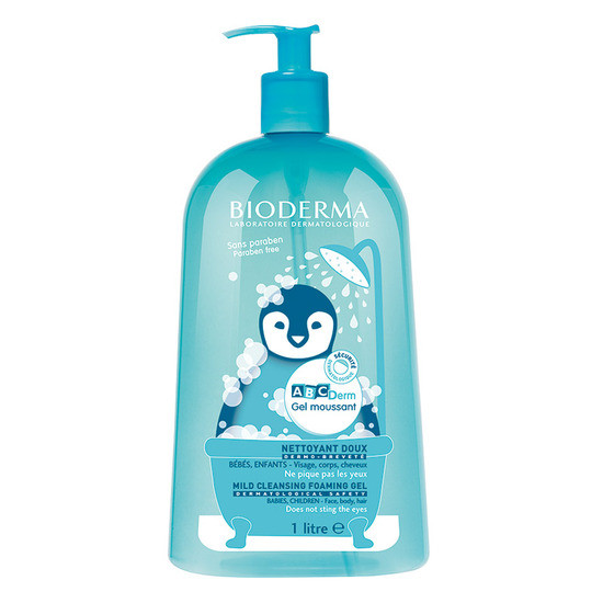 Gel spumant ABCDerm Bioderma (Concentratie: Gel de dus, Gramaj: 1000 ml)