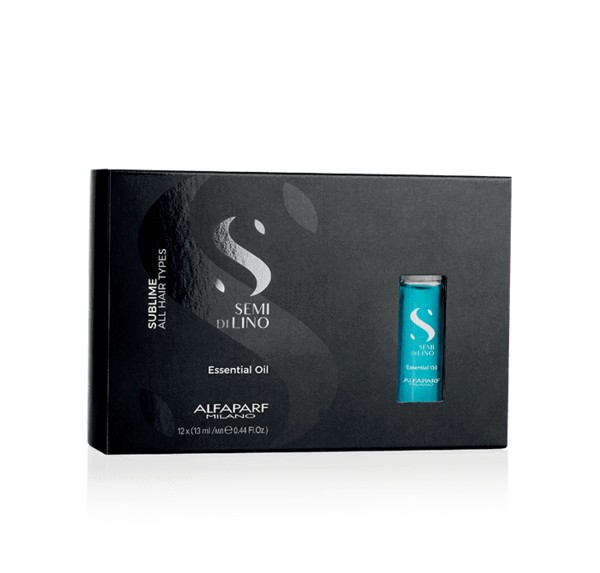Fiole tratament de stralucire Alfaparf Semi Di Lino Sublime Essential Oil (Gramaj: 12 x 13ml)