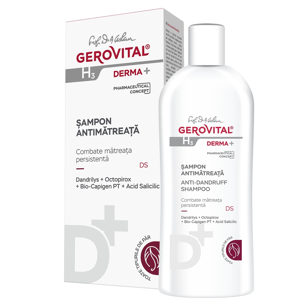 Sampon antimatreata Gerovital H3 Derma+ (Concentratie: Sampon, Gramaj: 200 ml)