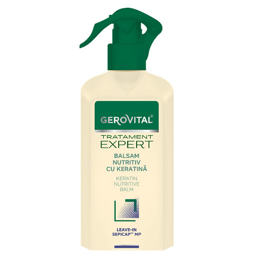 Balsam nutritiv leave-in cu keratina Gerovital TratamentExpert (Concentratie: Balsam, Gramaj: 150 ml)