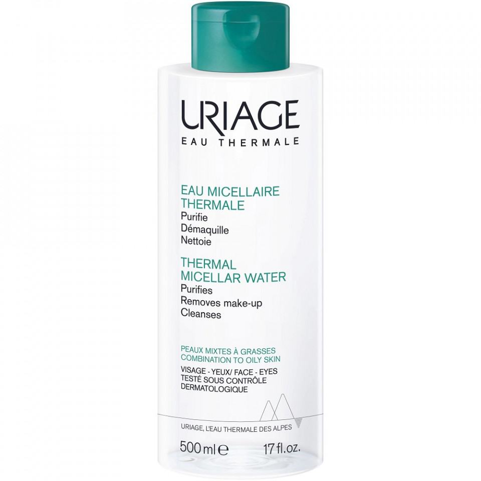 Apa micelara termala pentru ten mixt-gras Uriage (Gramaj: 500 ml, Concentratie: Apa micelara)
