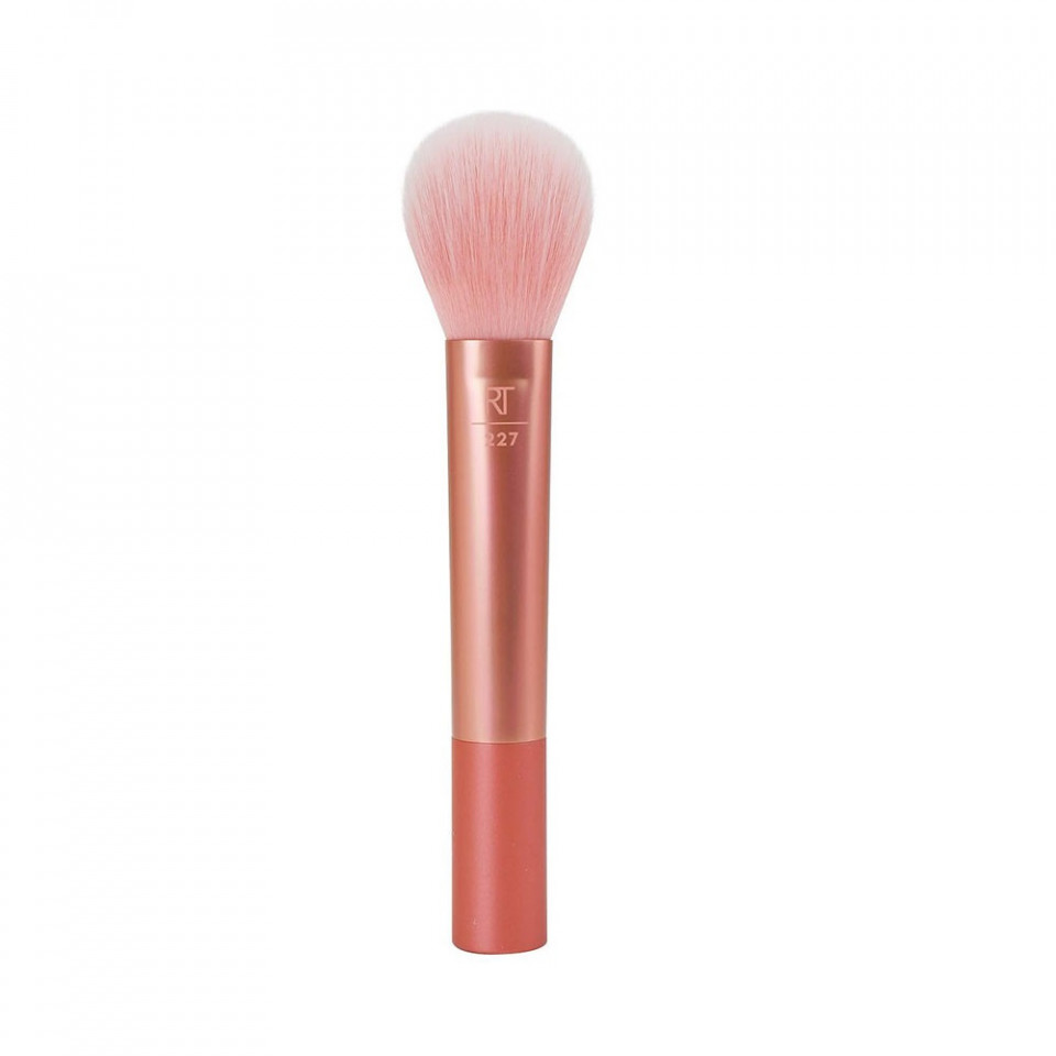 Pensula machiaj pentru aplicarea pudrei Real Techniques Light Layer Face Brush (Concentratie: Pensula)