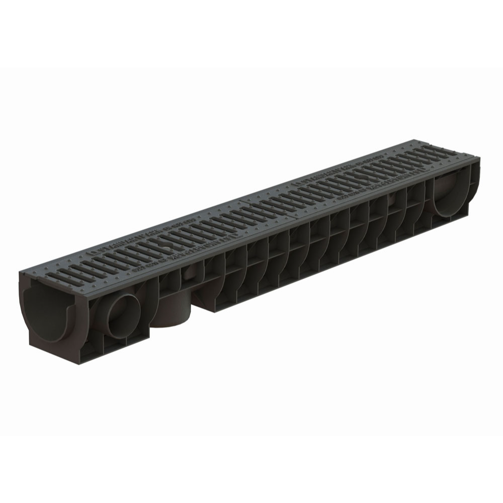 Rigola cu gratar Standart Park, clasa C250, polipropilena, 100 x 16 x 12 cm