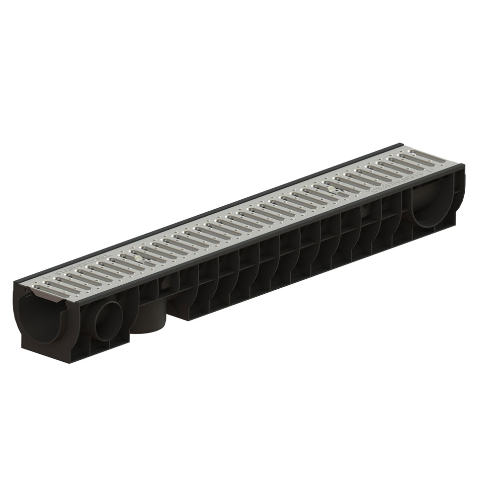 Rigola cu gratar Standart Park, clasa A15, polipropilena, 100 x 16 x 12 cm
