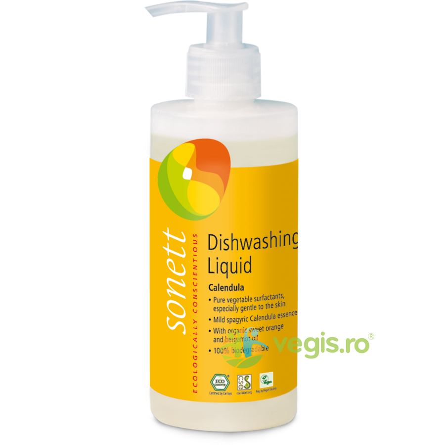 Detergent Lichid de Vase cu Galbenele Bio 300ml