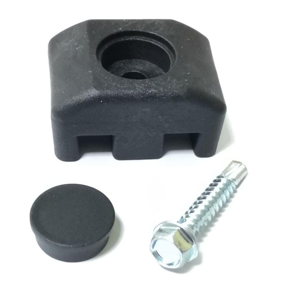 Set 6 cleme prindere gard cu surub autoforant, cap hexagonal, 40 x 30 x 5.5 mm