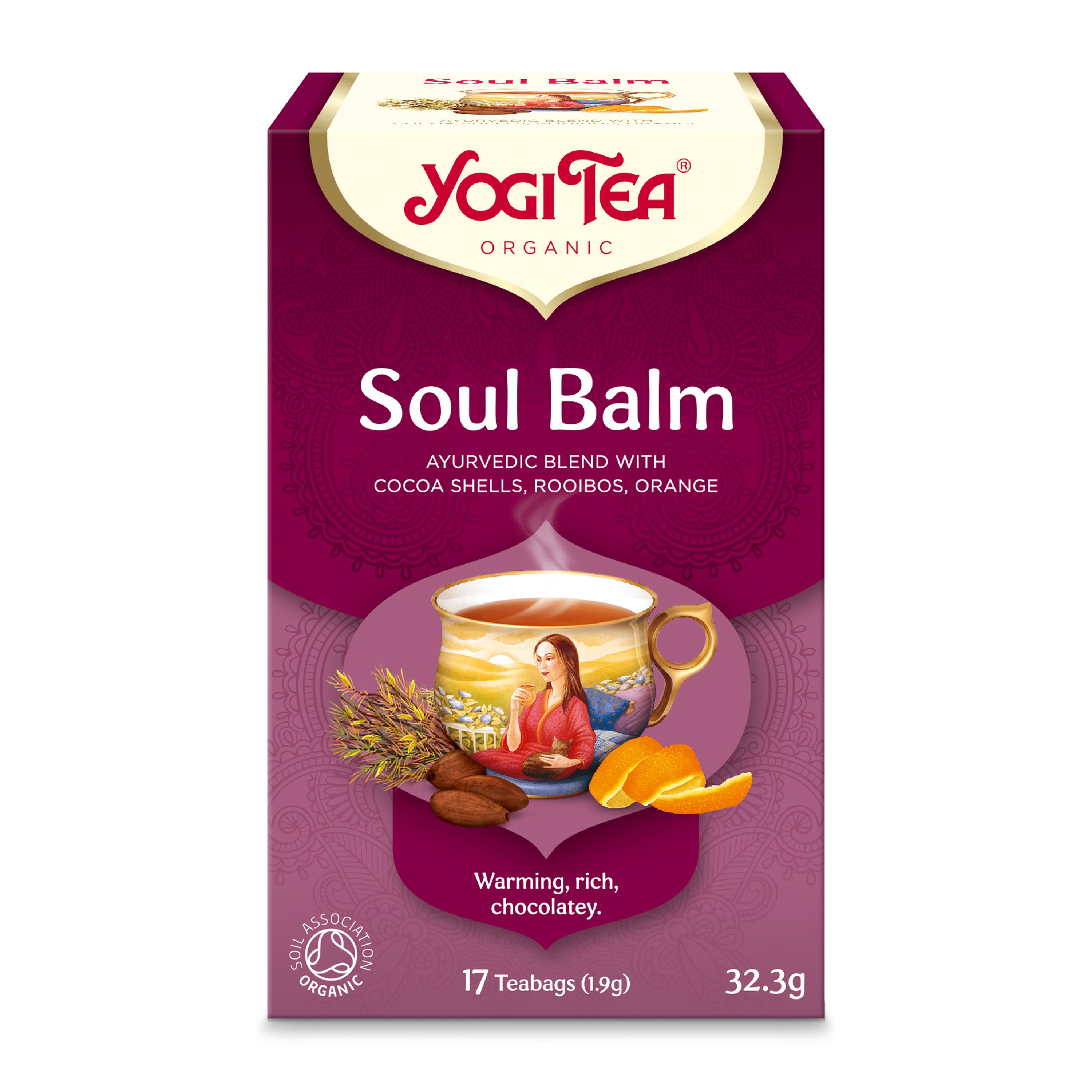Ceai bio Soul Balm 17 pliculete x 1.9g (32.3g) Yogi Tea