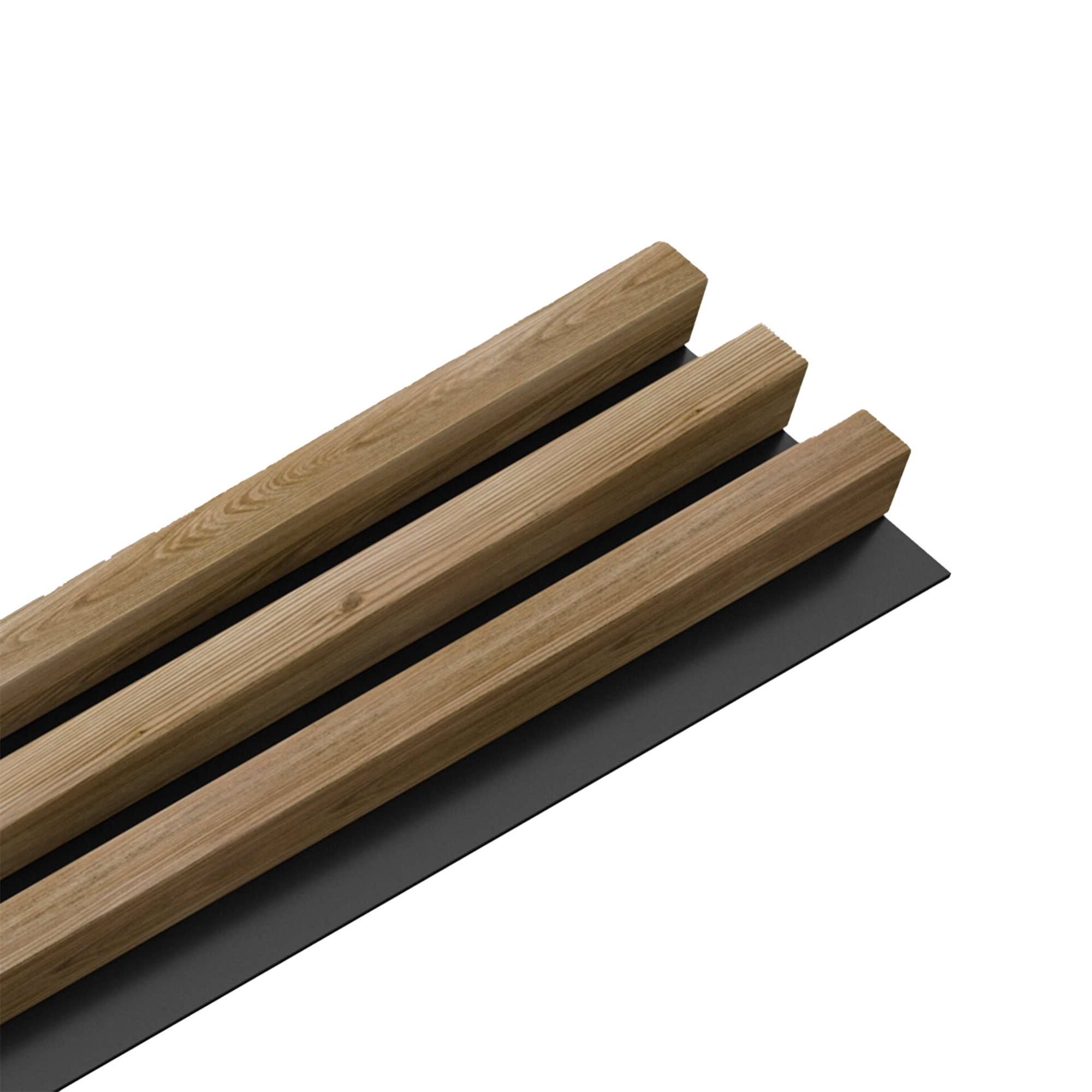Panou decorativ Linea Slim, 3 lamele, stejar natur, interior, 265 x 15 cm