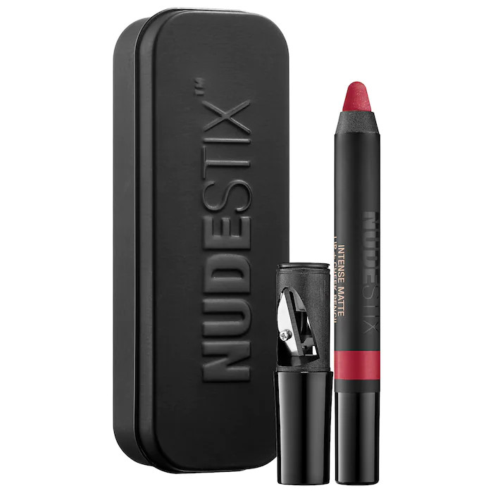 Creion pentru buze si obraji Nudestix Lips Intense Matte Lip + Cheek Pencil, 2,8 g (Gramaj: 2.8 g, Culoare produse: Stiletto)