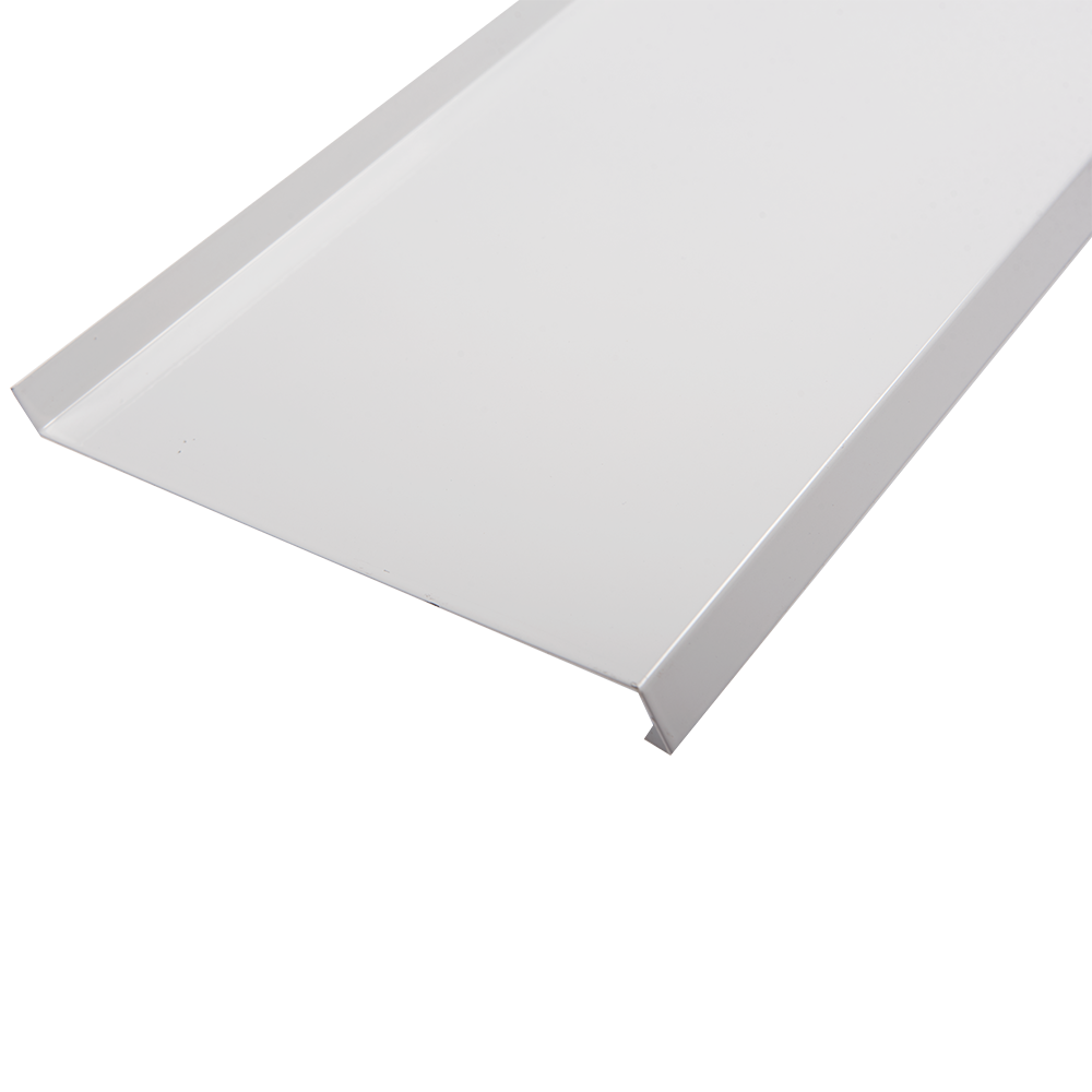 Glaf din aluminiu ECO, RAL 9016, alb, 3000 x 200 mm
