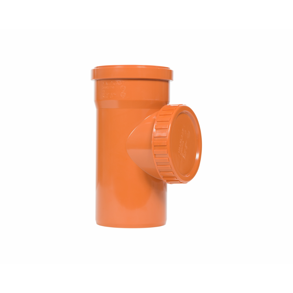 Piesa inspectie PVC canalizare exterioara Valrom, diametru 110 mm