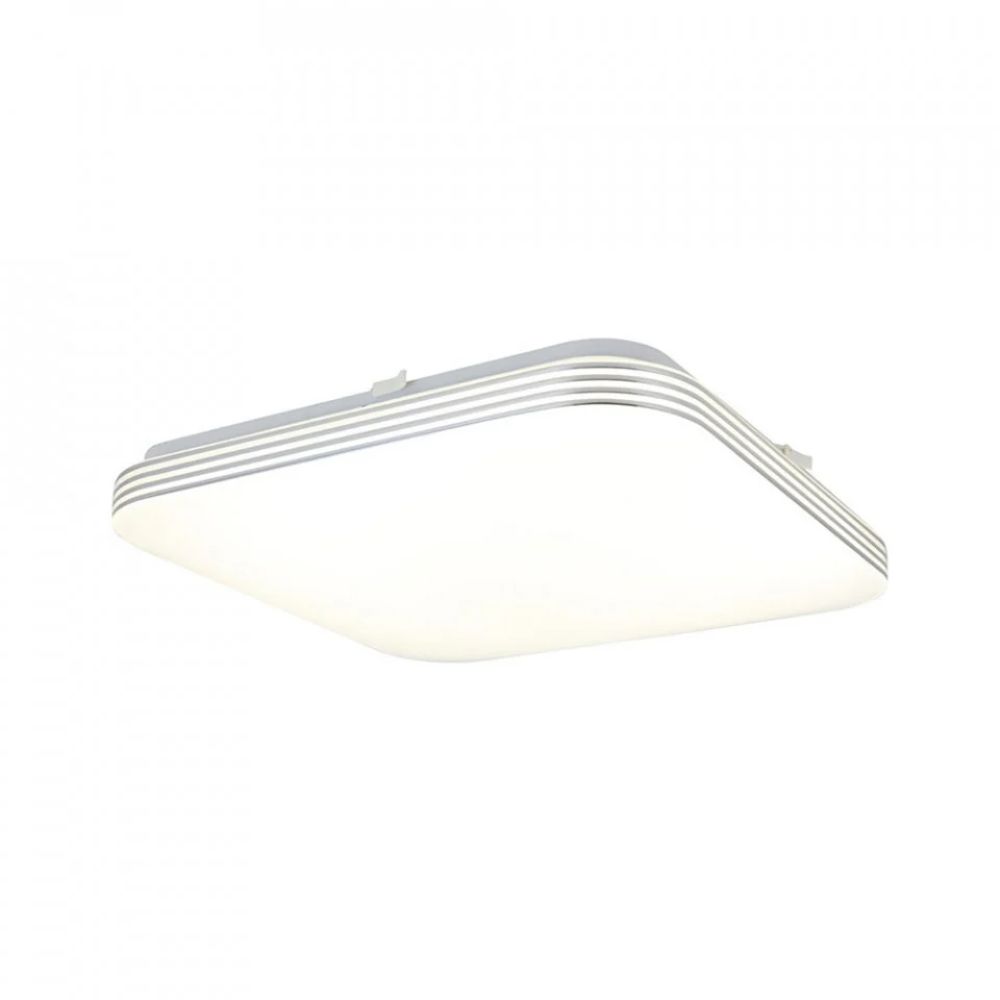 Plafoniera Ajax 53643, plastic si metal, 1 x LED, 27 W, alb, 43 x 43 x 6 cm