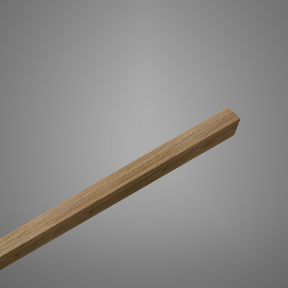 Panou decorativ Linea Slim, 1 lamela, stejar, interior, 265 x 2.2 cm