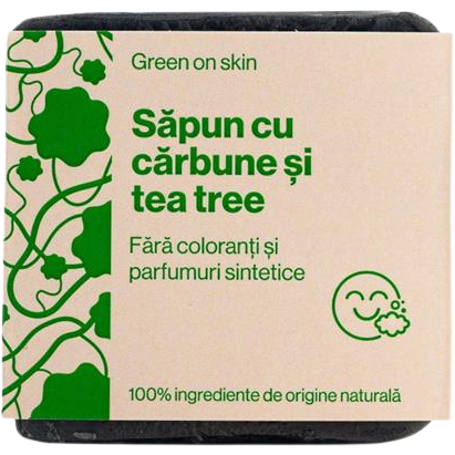 Sapun Natural cu Carbune si Tea Tree 110g