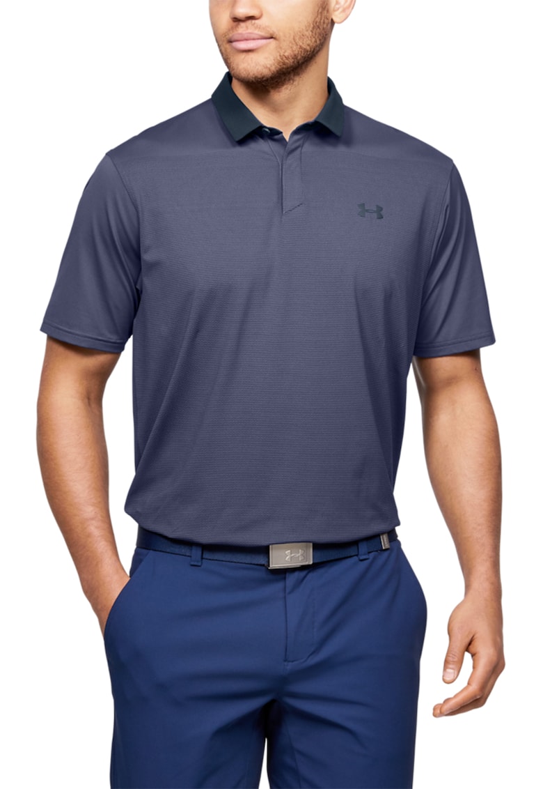 Tricou polo cu model in degrade - pentru golf Iso-Chill - Bleumarin