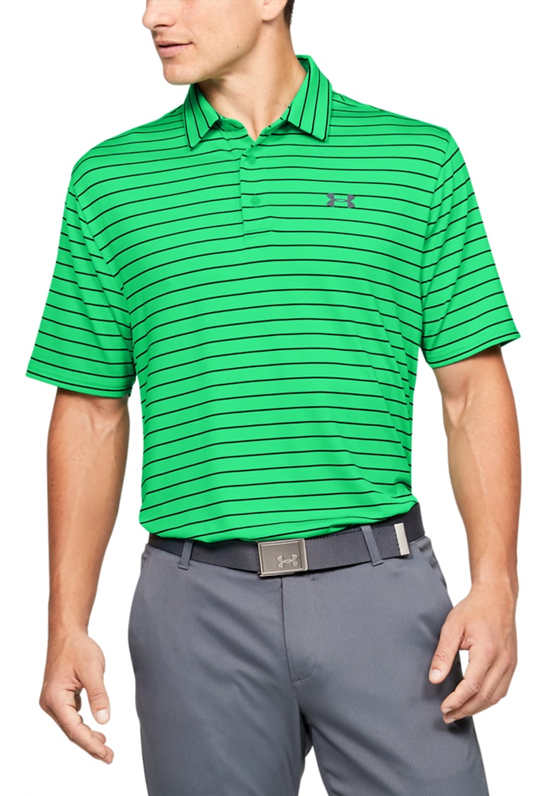Tricou polo cu model pentru golf Playoff - Verde/Negru/Gri