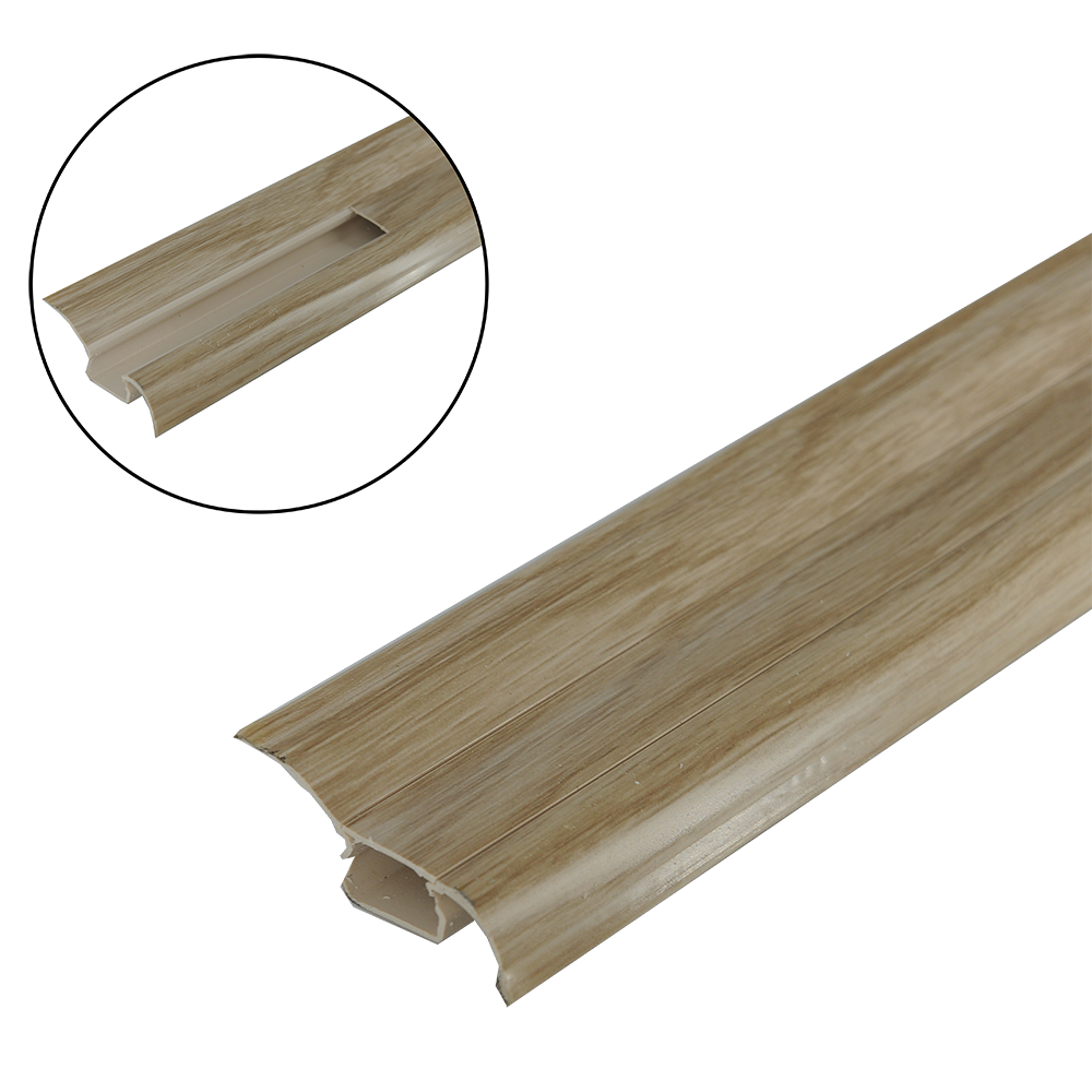 Plinta parchet, PVC, stejar alb 425, LP 52, Poli Eco, 2500x23x52 mm