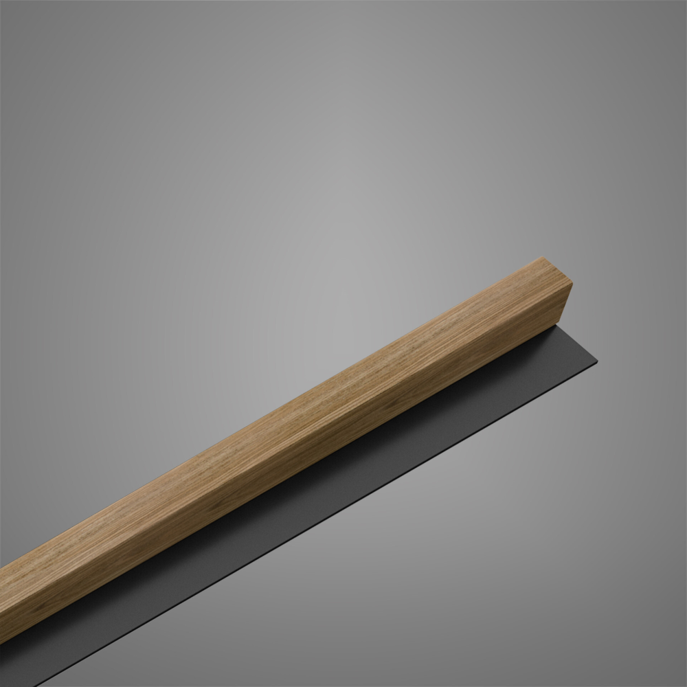 Panou decorativ Linea Slim, 1 lamela, stejar natur, interior, 265 x 5.4 cm