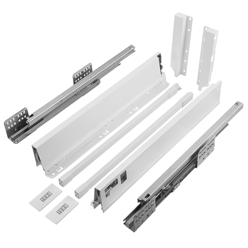 Sistem pentru sertar, Teko Clasic, alb, 40 kg, H 167 mm , 400 mm