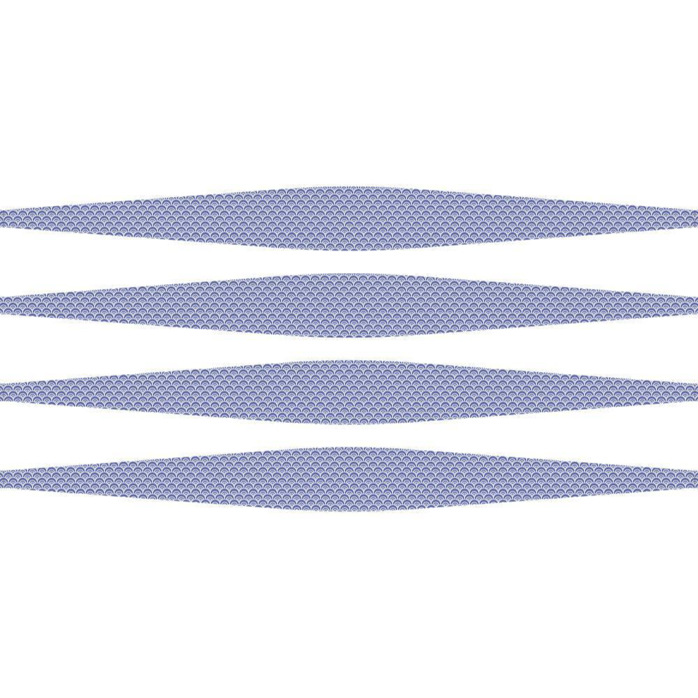 Faianta baie / bucatarie rectificata Cielo Stripes, alb-mov, lucios, model, 60 x 30 cm