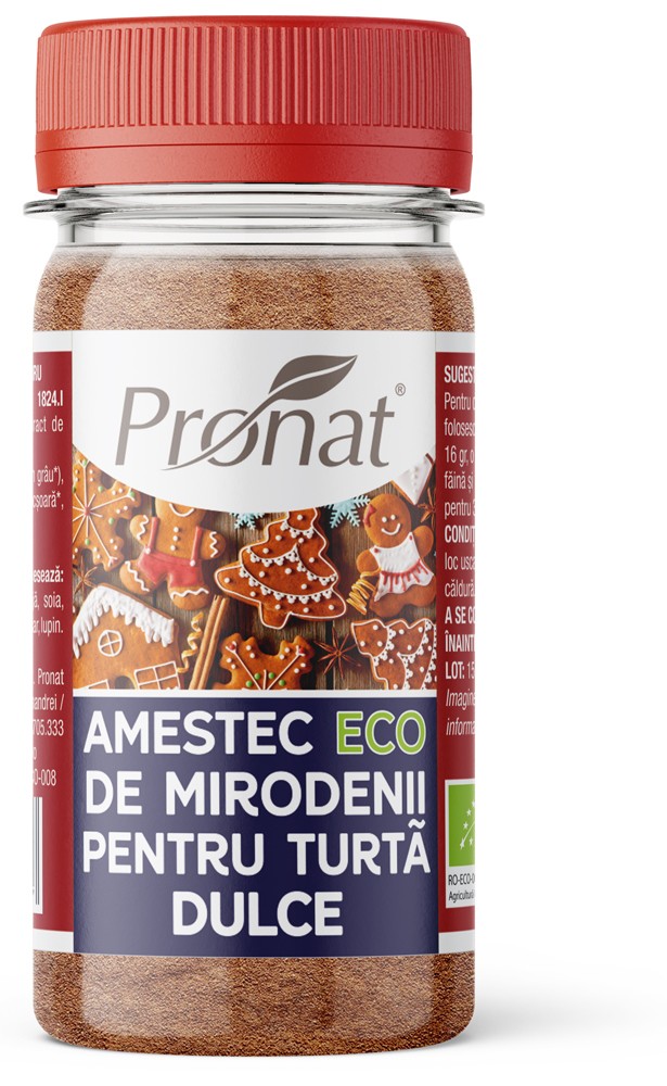 Amestec de mirodenii bio pentru turta dulce, 50g Pronat